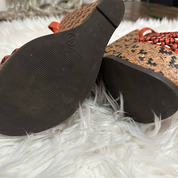 Multicolor strappy wedges size 10 - Picture 8 of 8